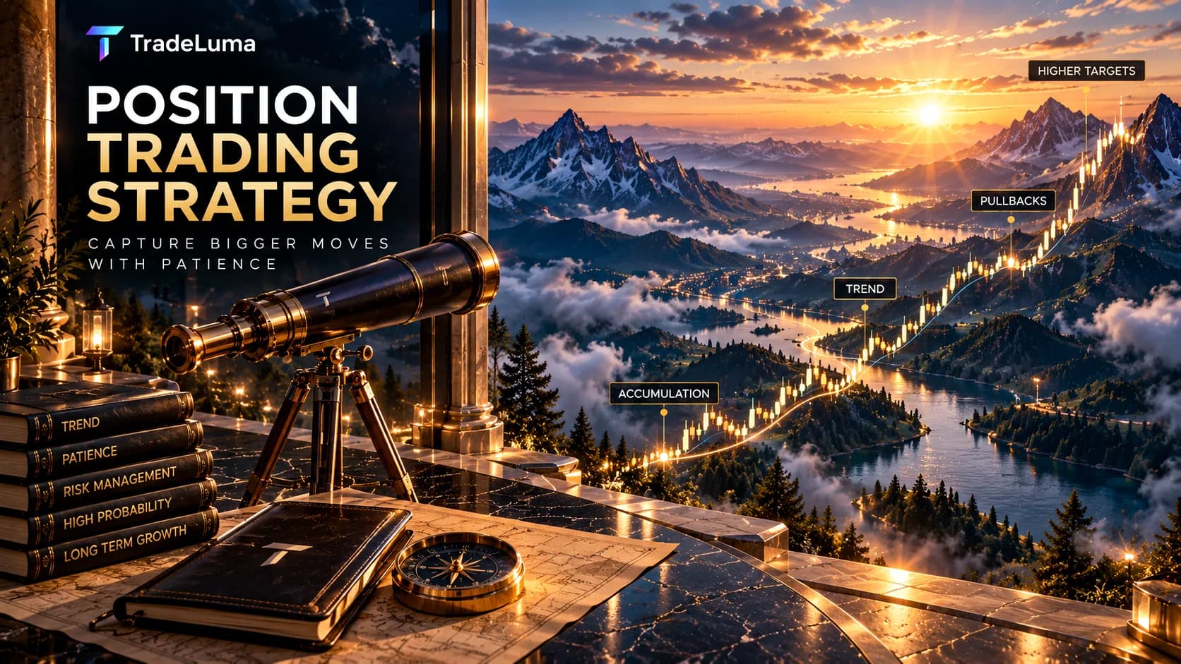 Position Trading Strategy: How Longer-Term Trading Works — Follow major multi-week trends with higher-timeframe structure and controlled risk.