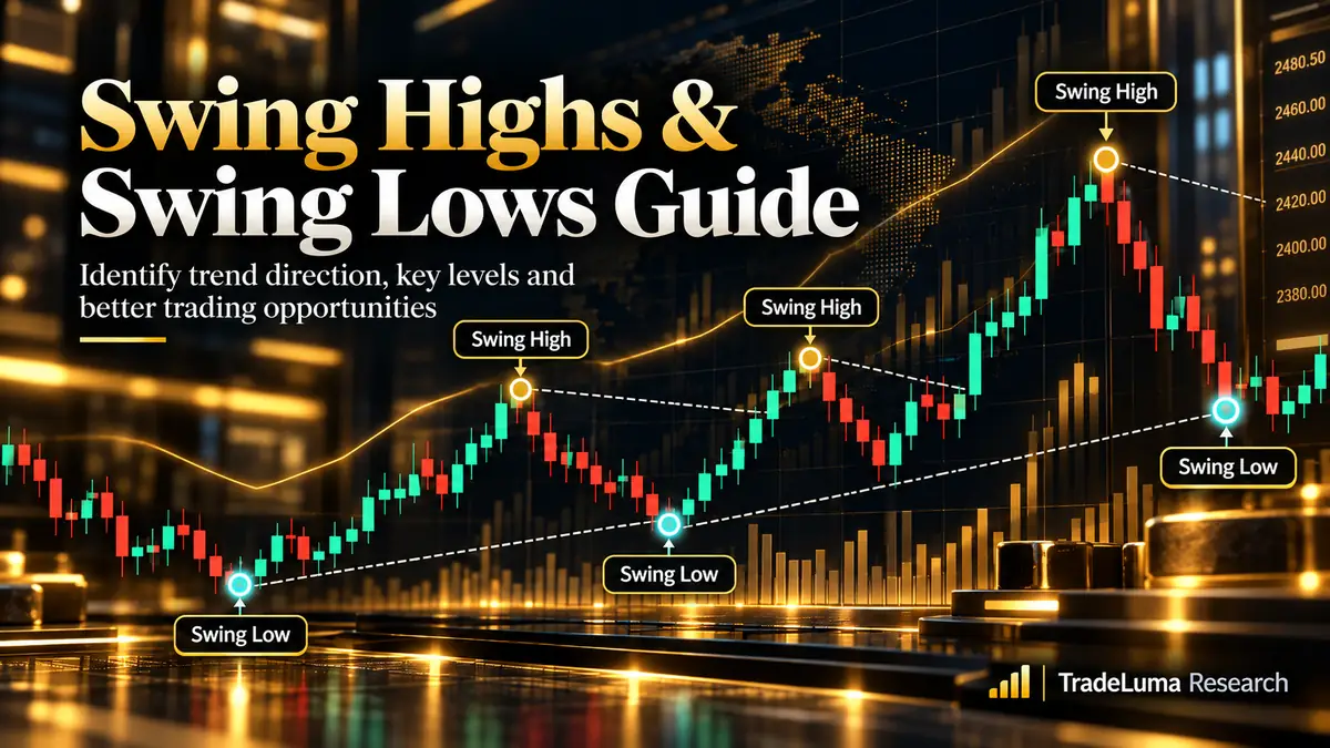Swing highs and swing lows: the building blocks of market structure — Small chart pivots often reveal the larger trend story when read correctly.