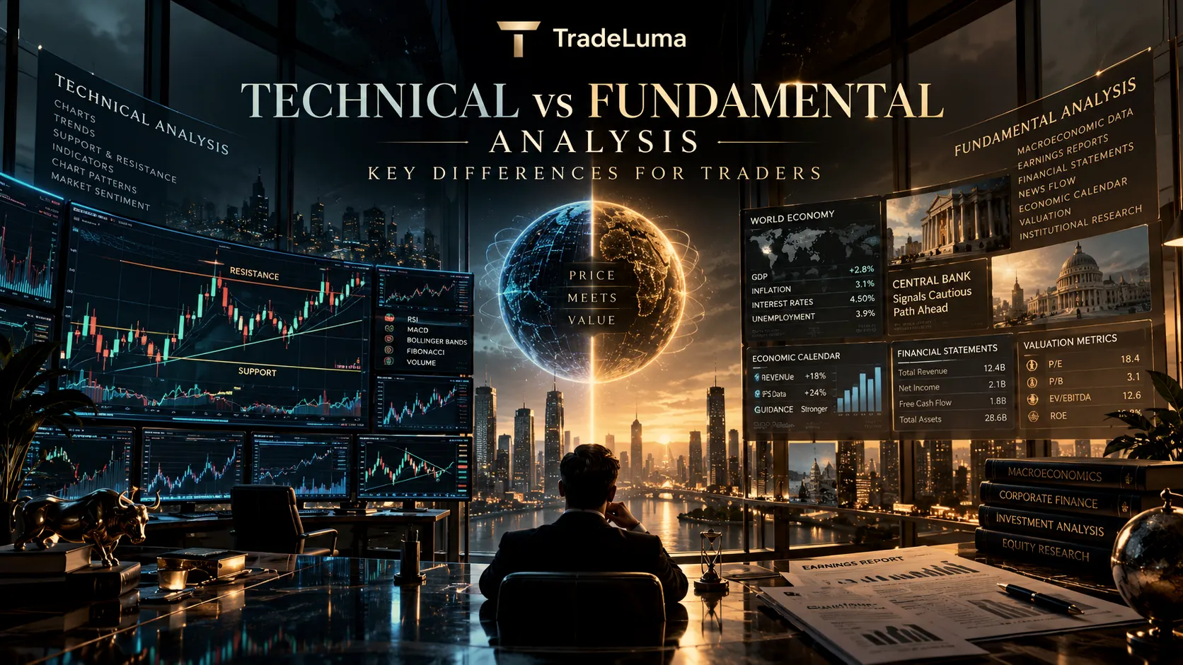 Technical vs Fundamental Analysis: Key Differences for Traders — Compare price-based signals with economic and financial market drivers.